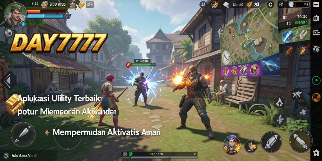 Tampilan antarmuka utama DAY777 yang sederhana dan fungsional.