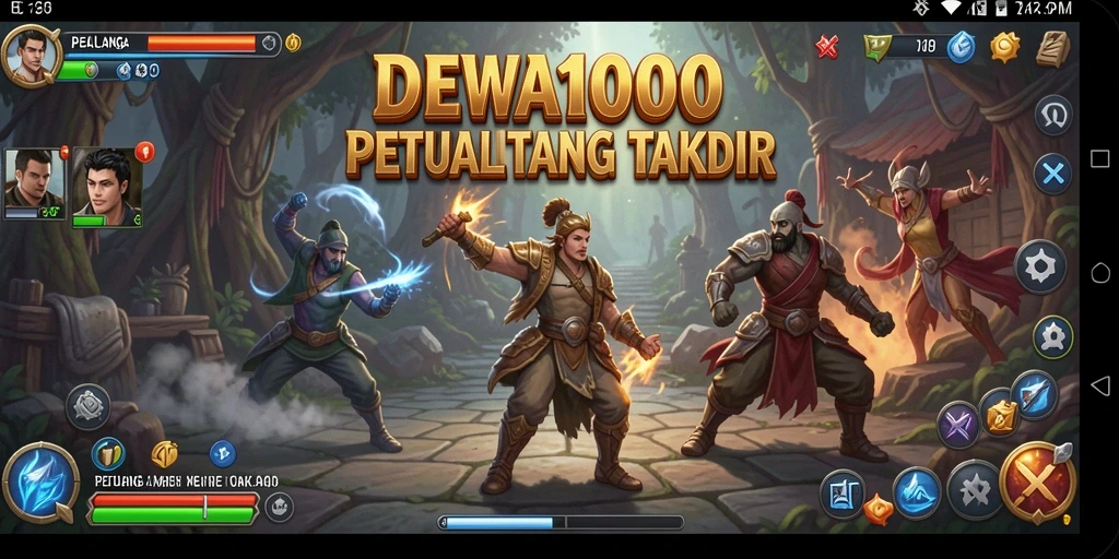 Tampilan menakjubkan dari gameplay di dunia petualangan DEWA1000.
