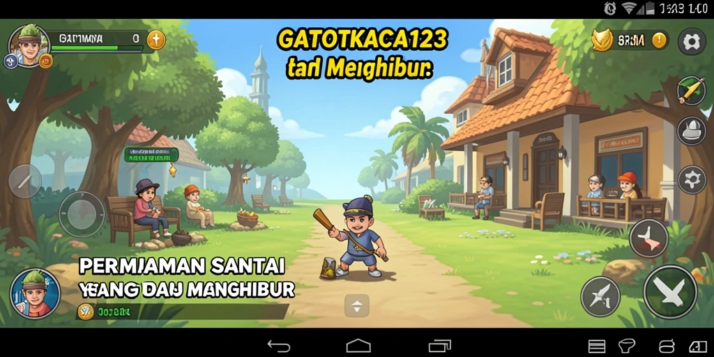 Tampilan gameplay GATOTKACA123 yang menarik dan penuh warna.