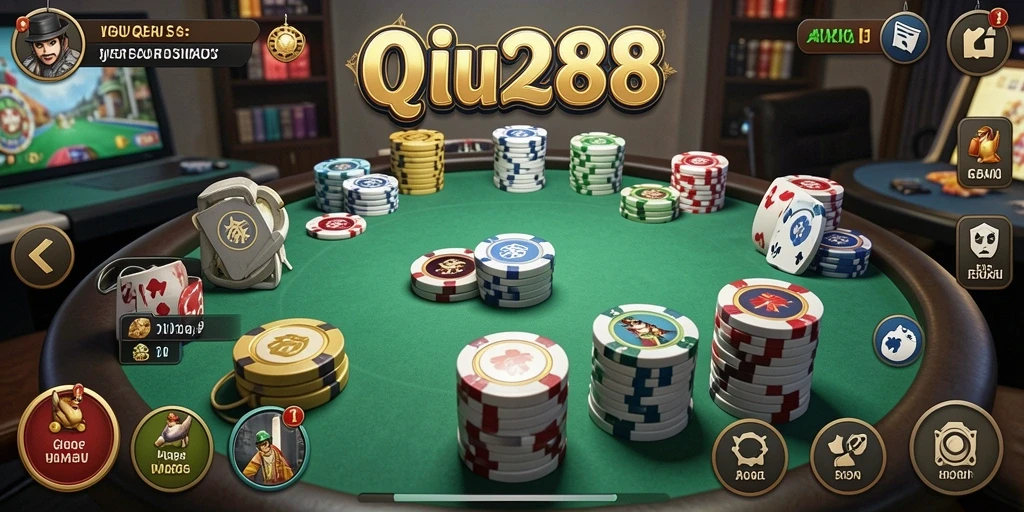 Tampilan gameplay GG288 dalam aksi QiuQiu.