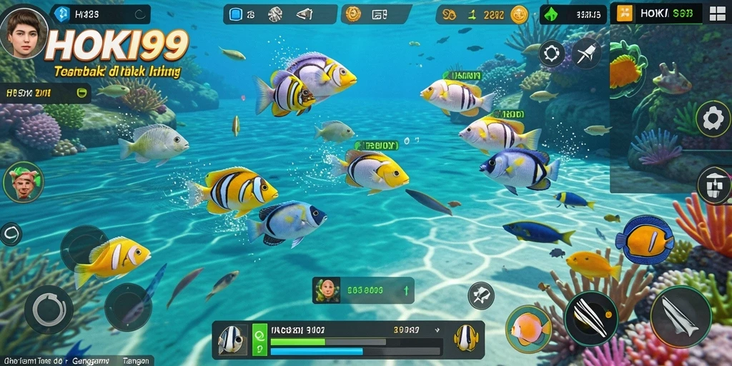 Tangkapan layar gameplay HOKI99 dengan aksi menembak ikan yang menantang.