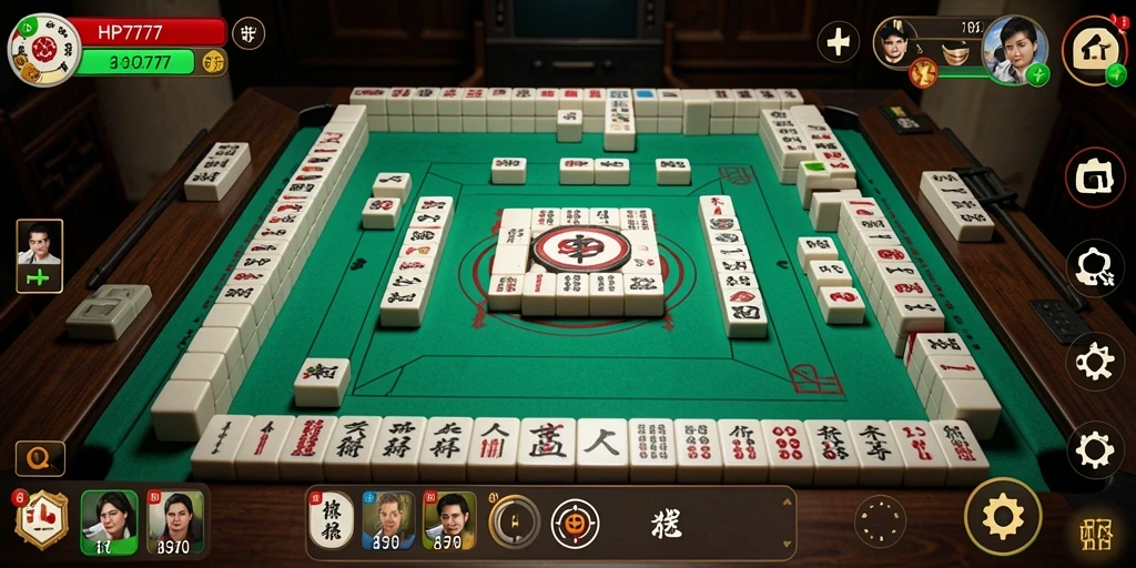 Tampilan gameplay HP777 yang menakjubkan dalam permainan Mahjong.
