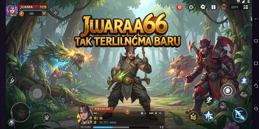 Screenshot gameplay JUARA666 menampilkan karakter menjelajahi dunia petualangan yang menakjubkan.