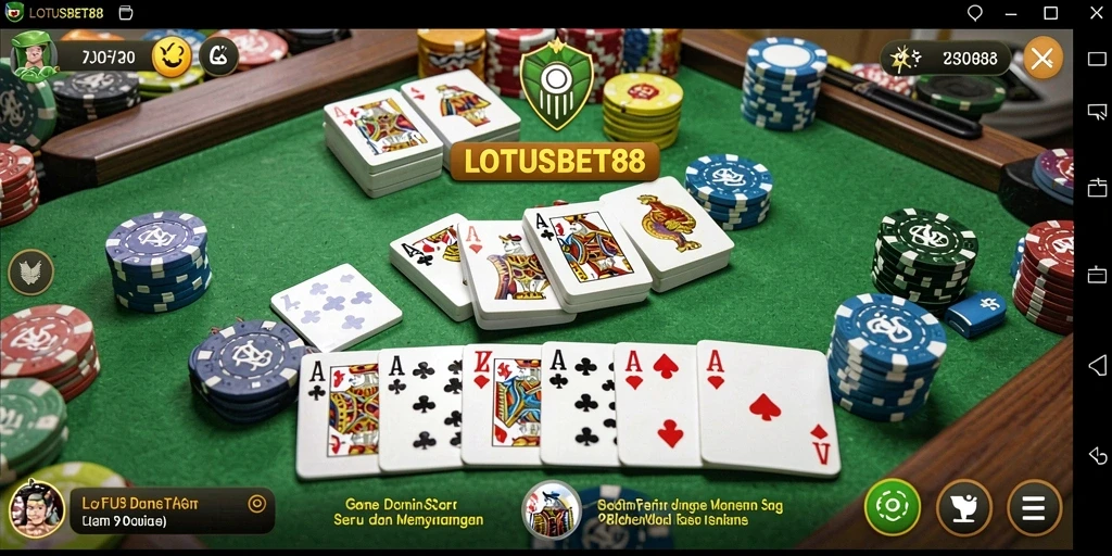 Tampilan menarik gameplay LOTUSBET88 yang seru.