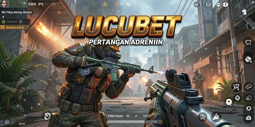 Tangkapan layar yang menampilkan aksi seru di LUCUBET.