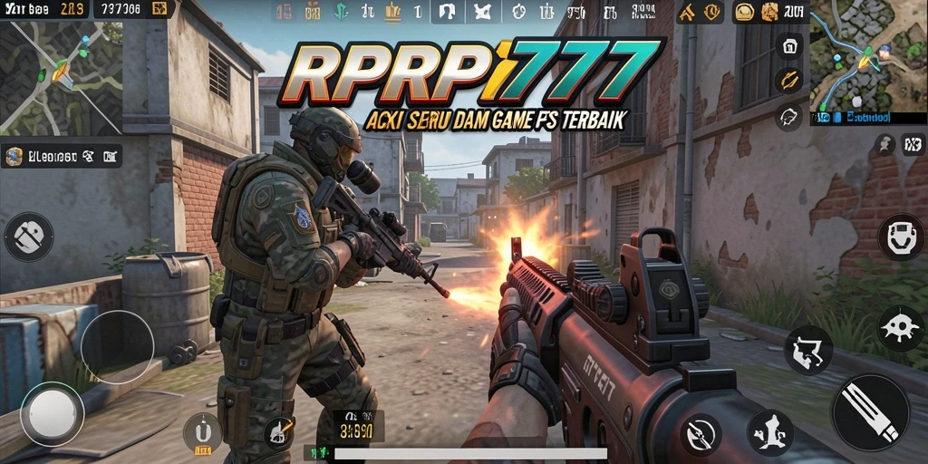 Gameplay intens RPRP777 penuh aksi FPS.